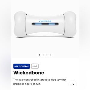 NWT Cheerble Wickedbone App Controlled Interactive/Self Play Dog Bone Toy.